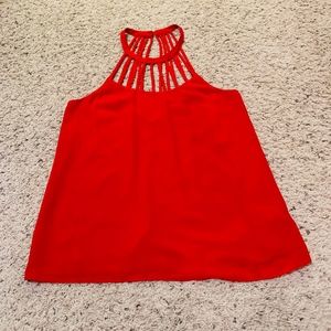 Naked Zebra High Neck Strappy Tank